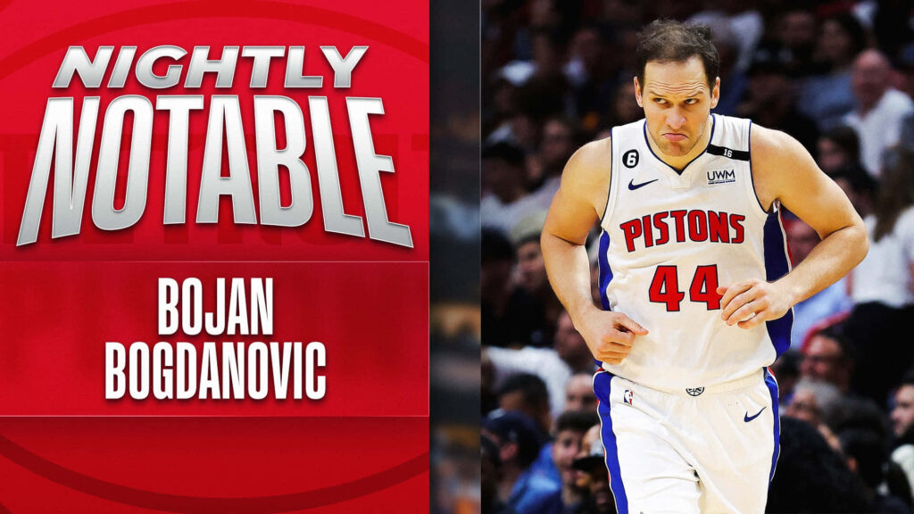 Bojan Bogdanović intense action Detroit Pistons NBA game dynamic basketball wallpaper background