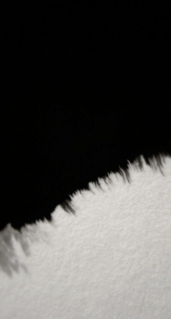 Dynamic Abstract Wallpaper: Bold Black Smudges on Light Background