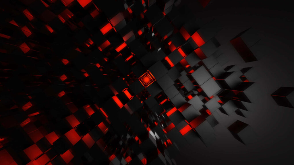 Bold Abstract Wallpaper: Red & Black Geometric Design Background
