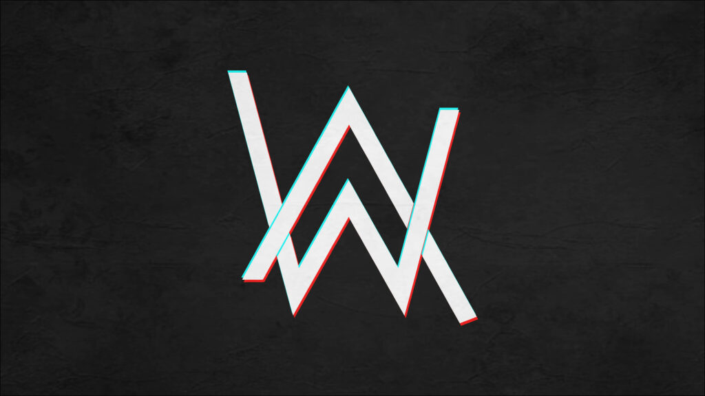 Vibrant Alan Walker Logo Wallpaper | Bold Design on Dark Background