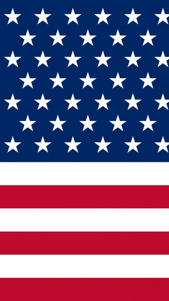 iPhone wallpaper of American flag with bold stars blue field and vivid red white stripes background