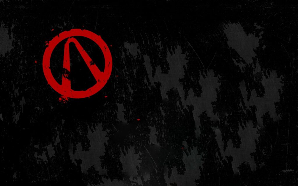 Bold Black Wallpaper with Red Abstract Letter A Design - 1680x1050