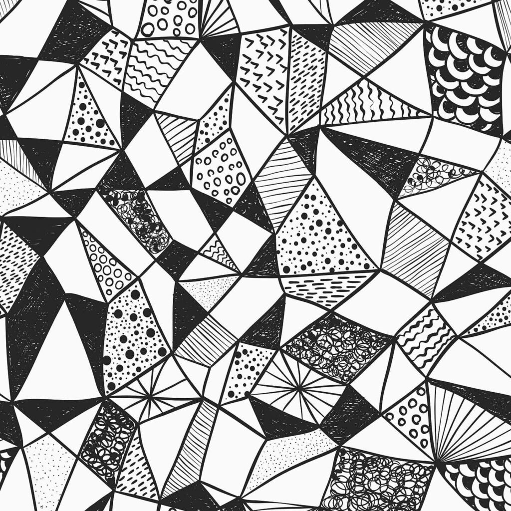 Bold Black and White Geometric Wallpaper Design for Modern Spaces