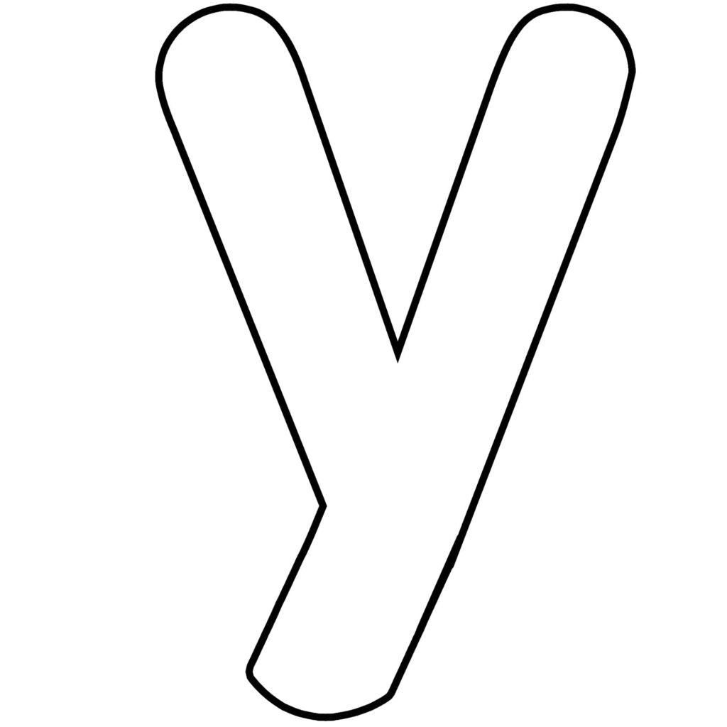 Modern Black and White Letter Y Wallpaper - Stylish Minimalist Design