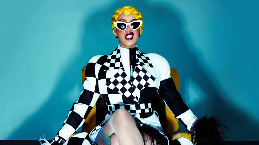 Bold Cardi B Wallpaper - Vibrant Style from 'Invasion of Privacy'