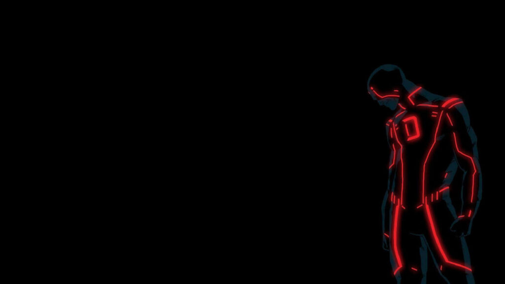 Bold Daredevil Wallpaper: Iconic Superhero in Red & Black Design