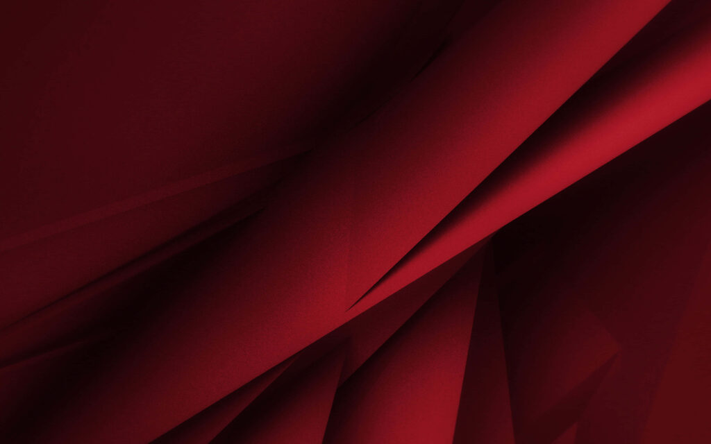 Dramatic Dark Red Gradient Wallpaper with Abstract Layered Folds