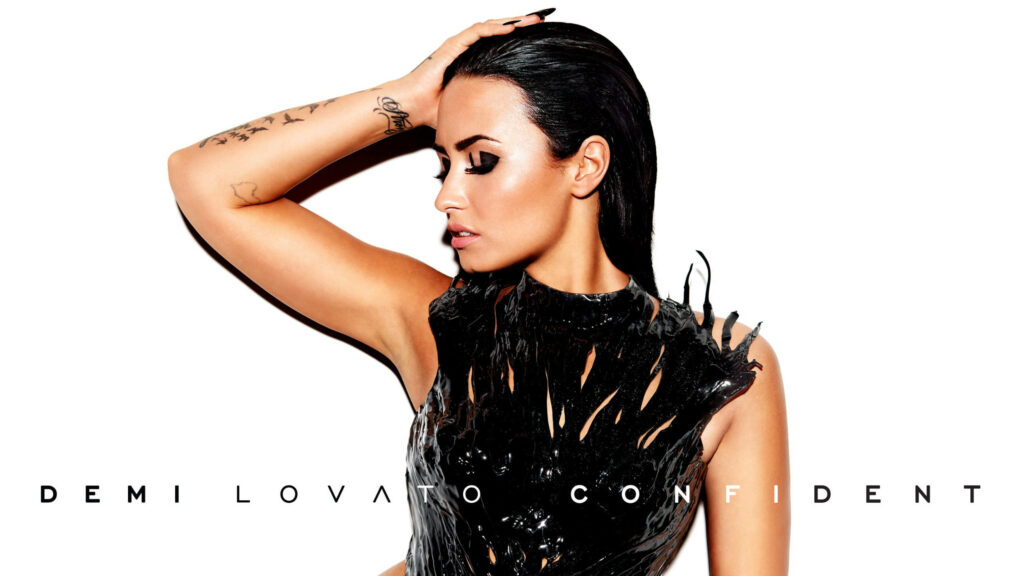 Bold Demi Lovato Wallpaper: Confident Style & Chic Makeup Background
