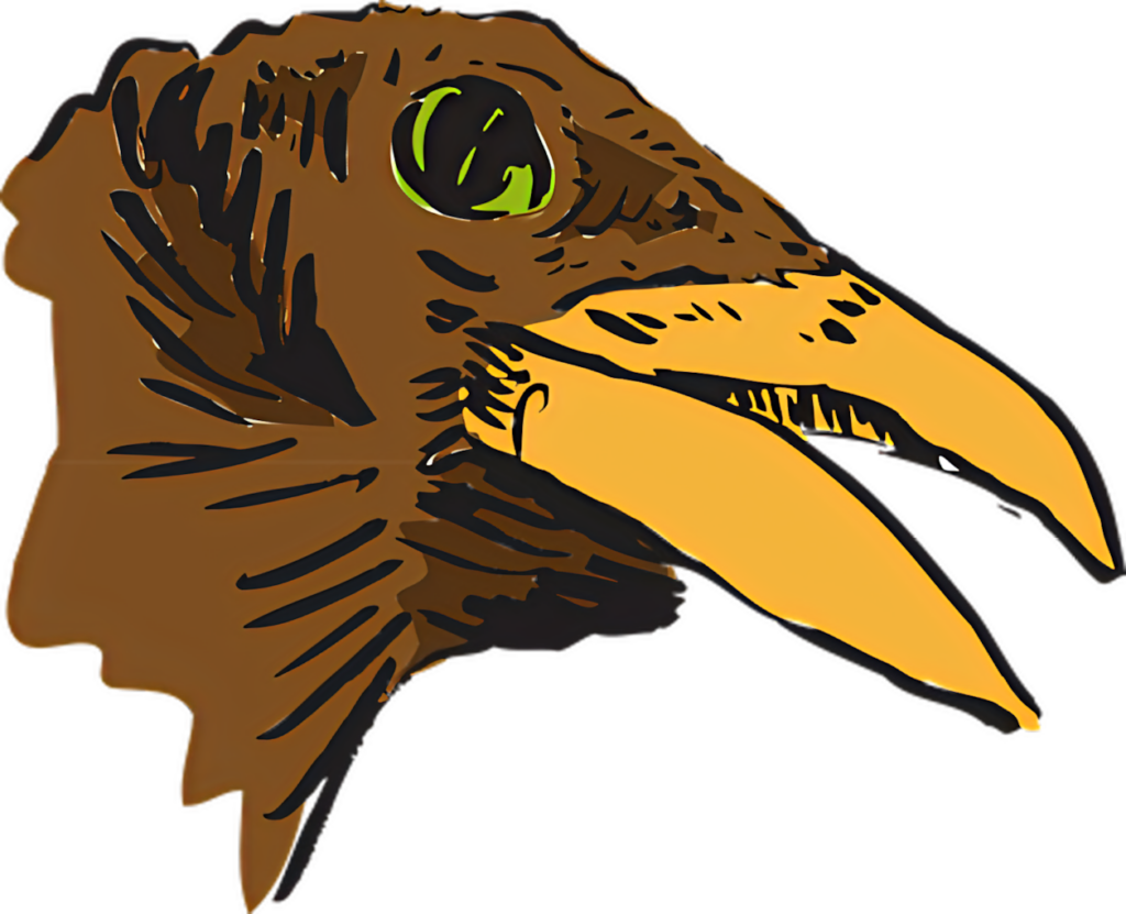 Bold Vector Eagle Profile Wallpaper: Vibrant Art & Striking Design