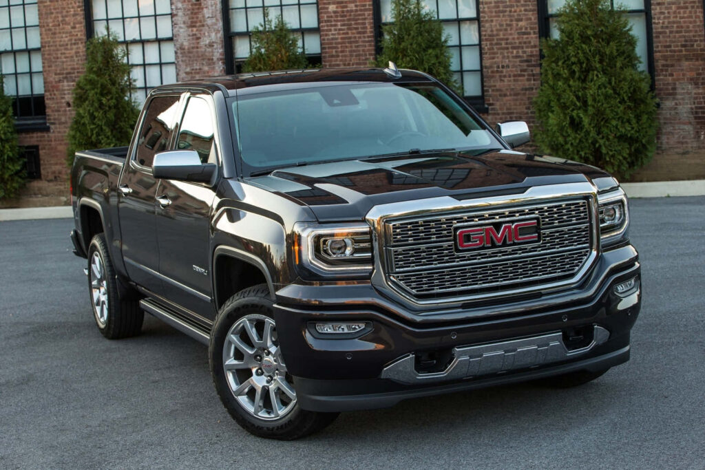 Bold GMC Sierra Pickup Truck: Rugged Design for Adventures & Urban Style Wallpaper