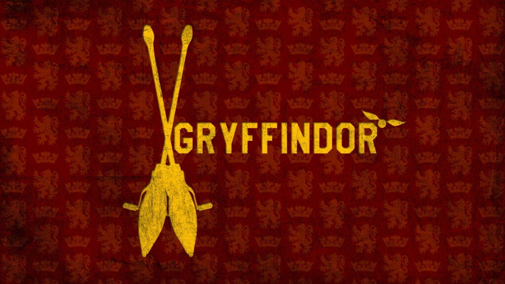 Bold Gryffindor Quidditch Wallpaper - Harry Potter Inspired Design