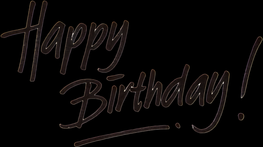 Bold Handwritten Happy Birthday Wallpaper for Versatile Uses
