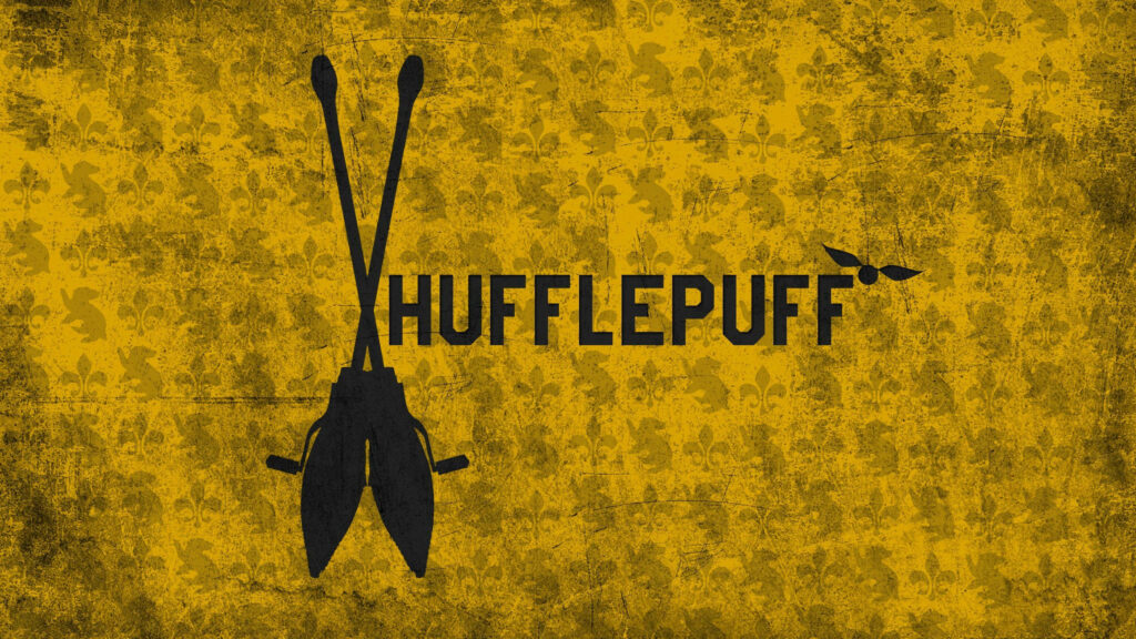 Hufflepuff Quidditch Wallpaper: Bold Design & Magical Touch