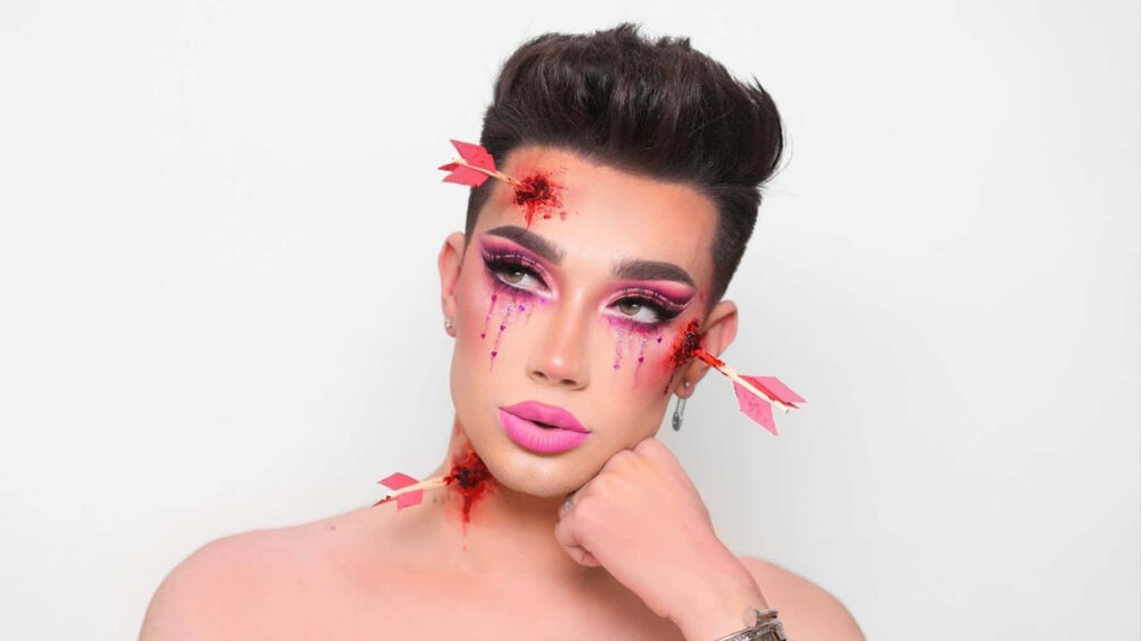 James Charles Wallpaper: Dramatic Pink Makeup & Bold Artistic Effects
