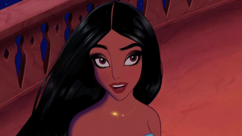 Fashionable Jasmine from Aladdin - Bold Cartoon Wallpaper Background