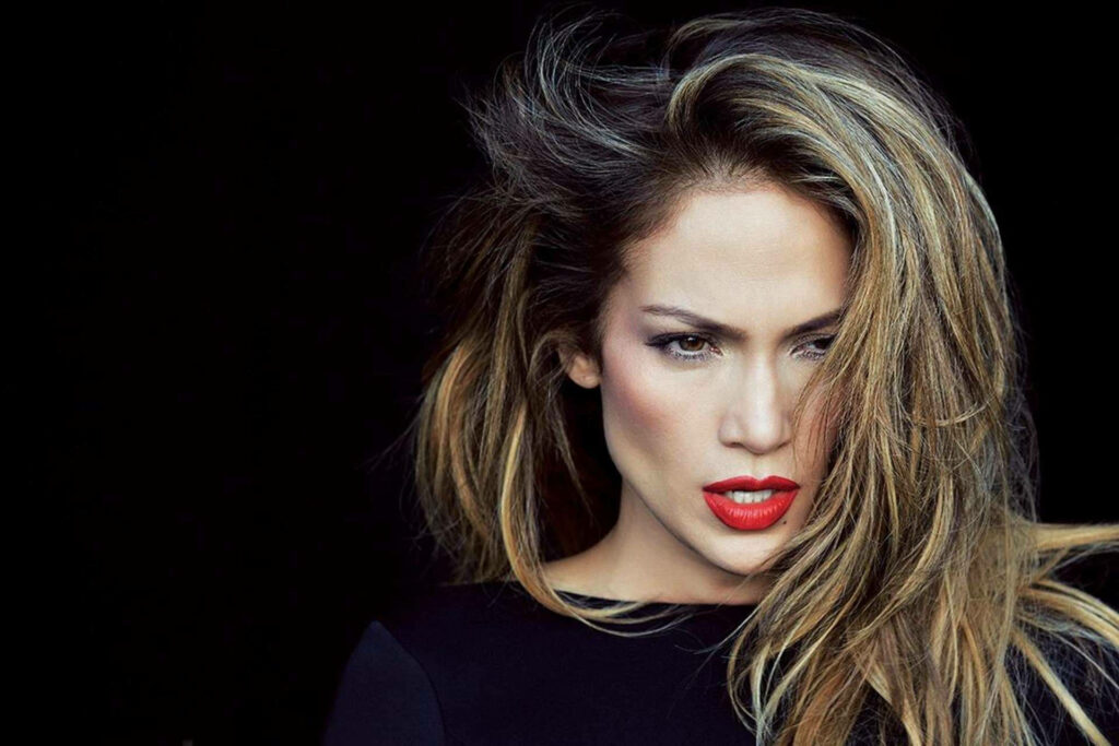 Stunning Jennifer Lopez Wallpaper: Confident Gaze & Flawless Beauty