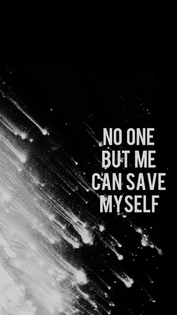 Metallica Wallpaper: 'No One But Me Can Save Myself' Dark Design