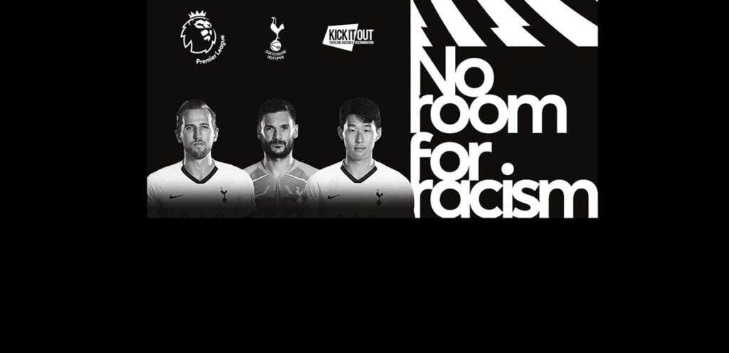 Bold Football Wallpaper: No Room For Racism Campaign Design