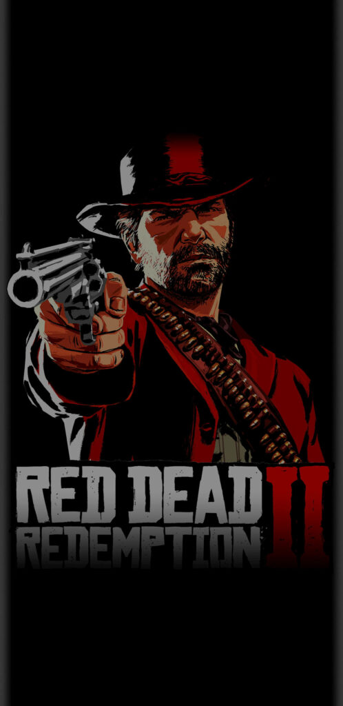 Bold Red Dead Redemption 2 Wallpaper: Western Action Artwork