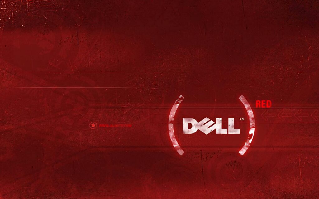 Dell wallpaper red abstract textured background with white logo modern tech digital design