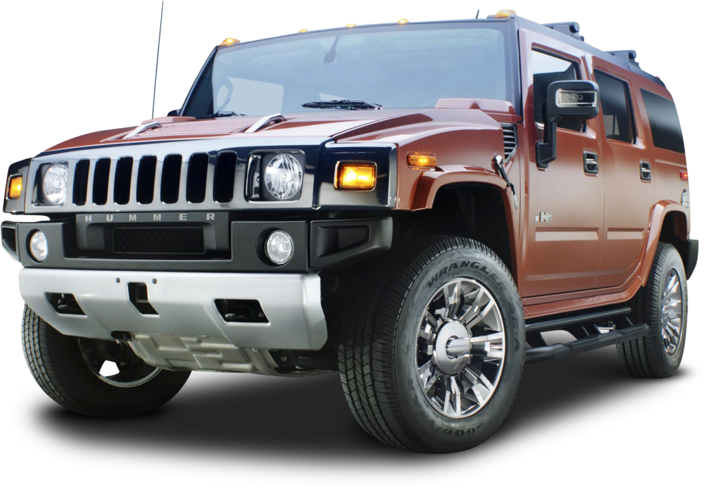 Bold Red Hummer H2 SUV Wallpaper - Luxury & Power Design Background