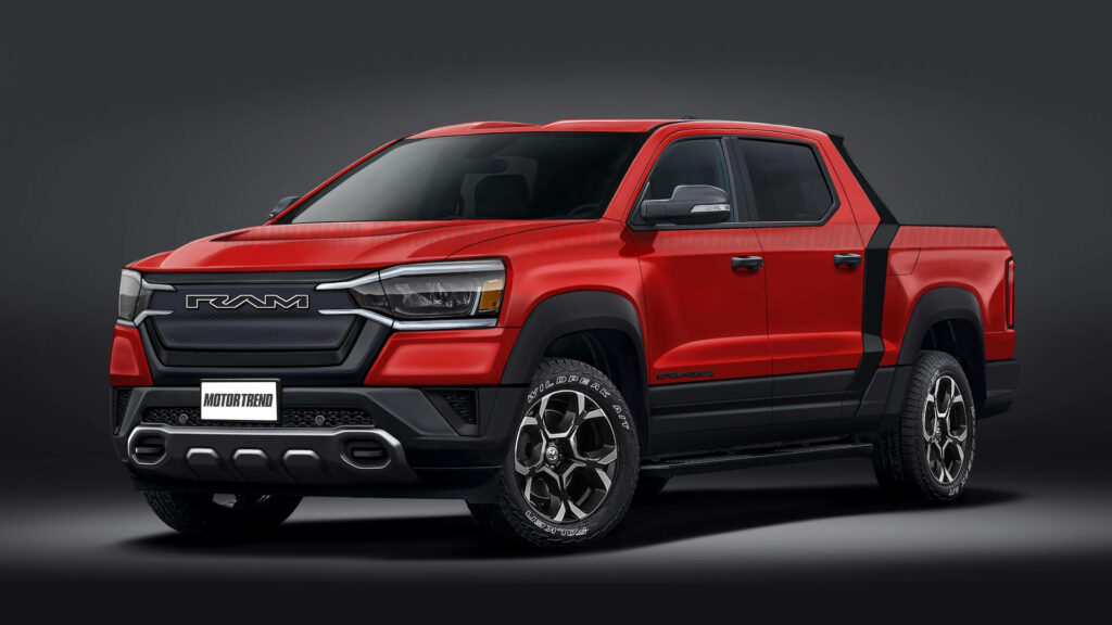 Bold Red & Black RAM Truck Wallpaper for Auto Enthusiasts