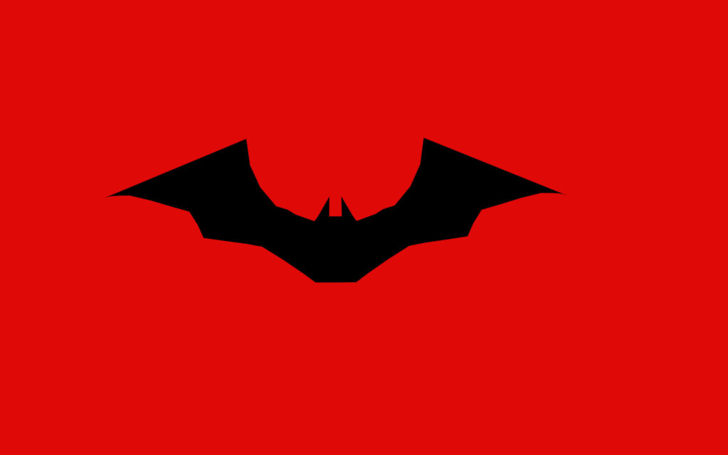 Vibrant Batman Emblem Enlivening Phone Background with Striking Red Wallpaper