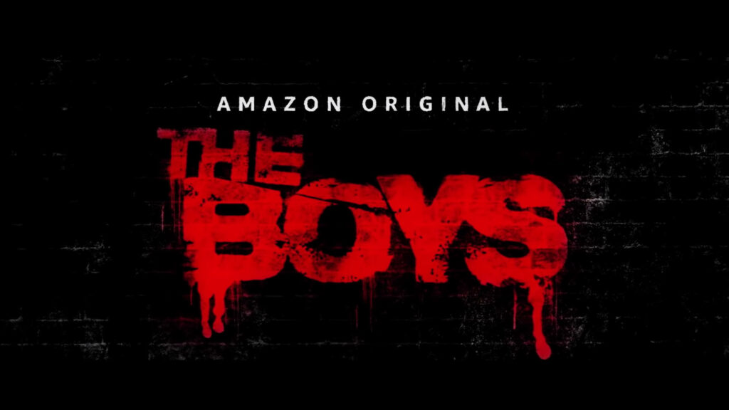 Bold Amazon Original The Boys Wallpaper: Dark Background & Red Title