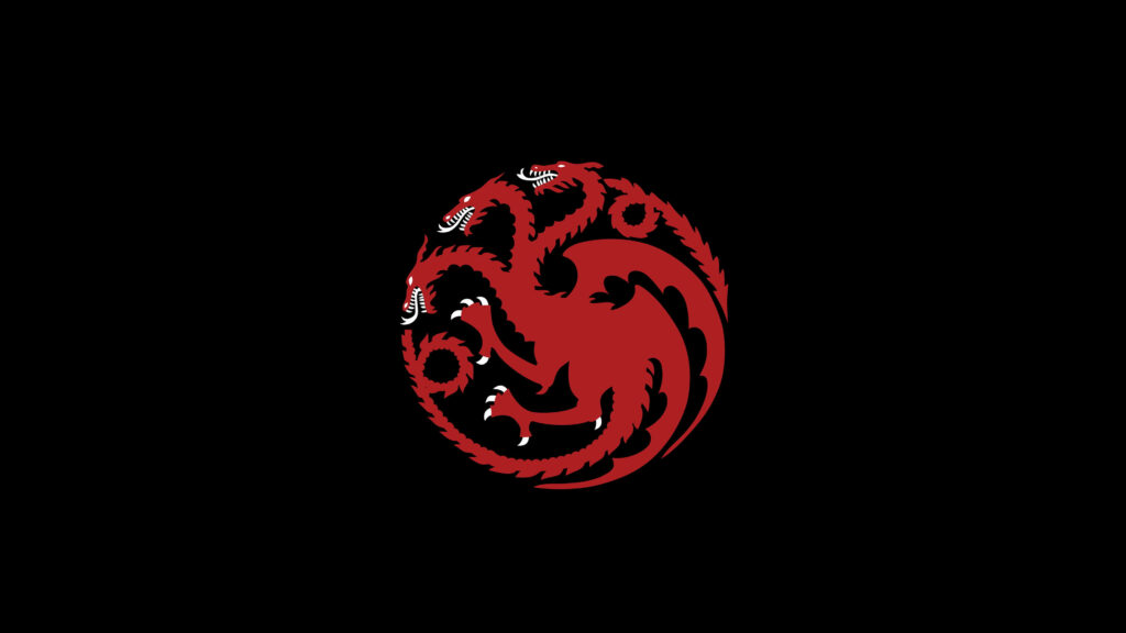 Bold Game of Thrones Dragon Emblem iPhone Wallpaper - Striking Design