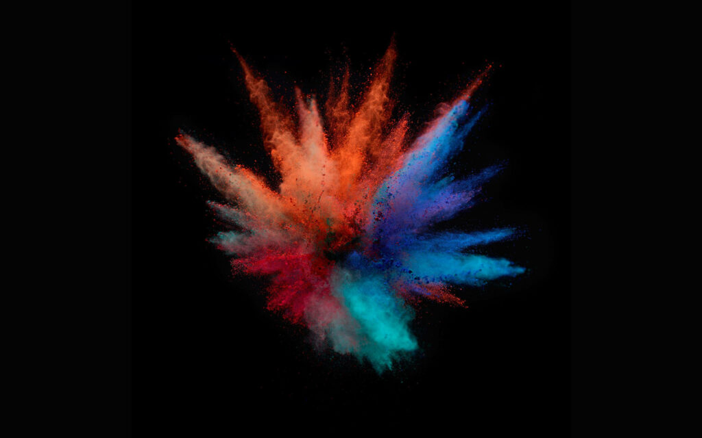 Explosive Color Burst: Stunning New Wallpaper Design for Your MacBook Pro