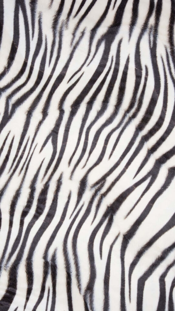 Classic Zebra Print Wallpaper: Bold Black & White Background Design