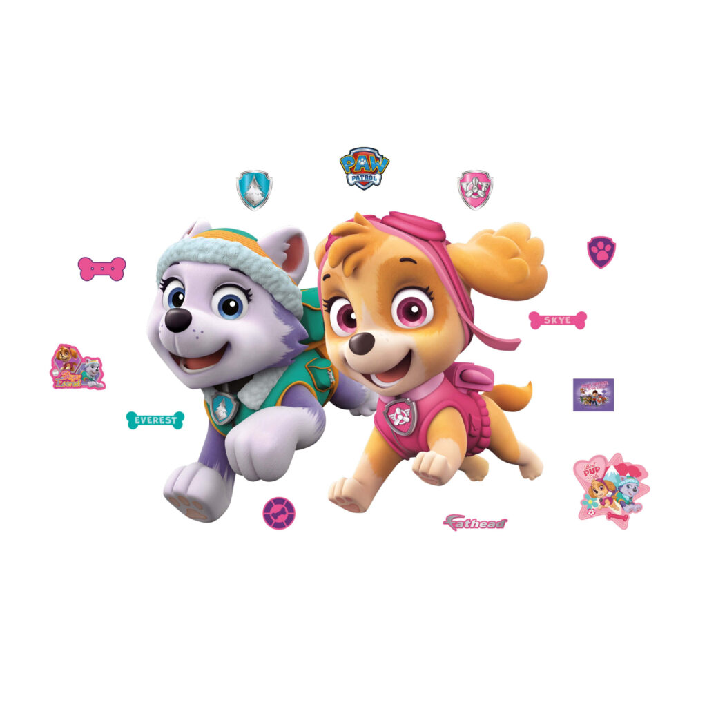 Hanging Out with Skye and the Best Friend Pups: A High-Definition Wallpaper for Paw Patrol Fans