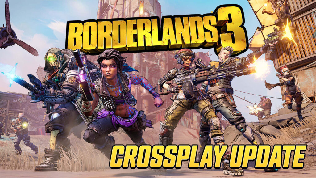 Borderlands 3 Wallpaper with Crossplay Update - Action-Packed Characters Ready for Combat