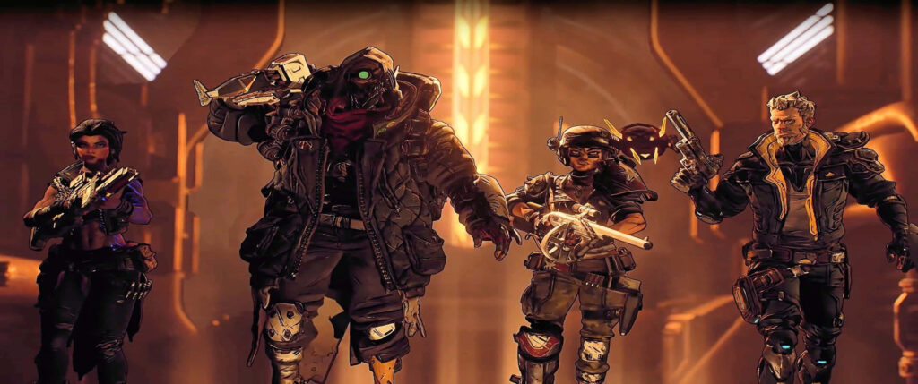 Borderlands 3 Wallpaper - Vibrant Vault Hunters in Action