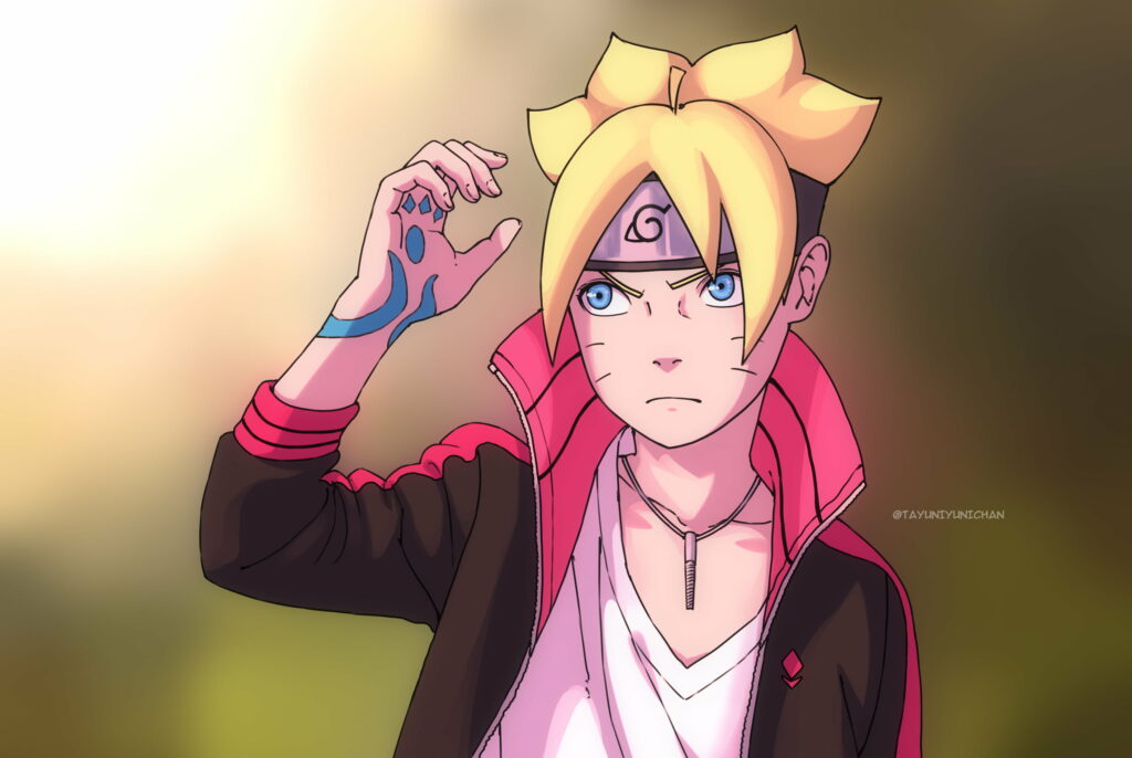 Naruto's Legacy Unleashed: Epic HD Wallpaper of Boruto Uzumaki in Action