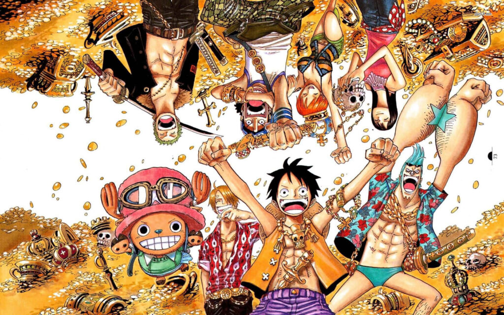 Fun-filled Adventures: Luffy and Chopper's Remarkable One Piece Duo in the Desktop Display Wallpaper