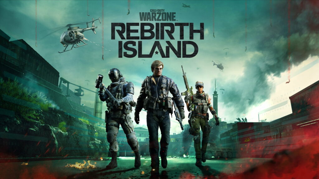 Unleashing the Ultimate Warfare: HD Wallpaper featuring Call of Duty Warzone and Rebirth Island
