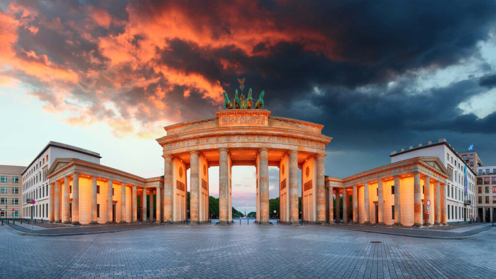Brandenburg Gate Wallpaper: Stunning Sunset & Historic Architecture