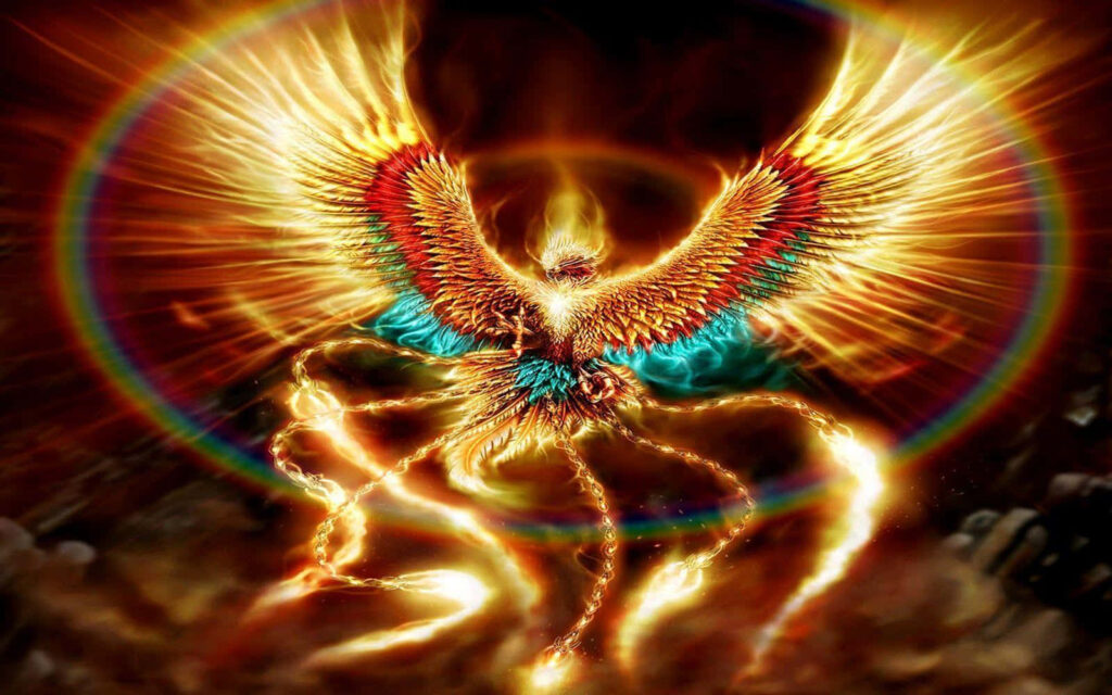 Majestic Phoenix Wallpaper: Breathtaking 3D Fantasy Background