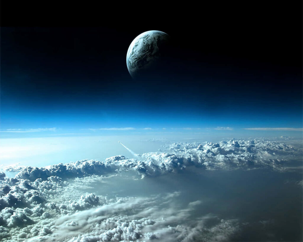 Stunning 3D Space Wallpaper: Ethereal Planet & Cosmic Adventure Background