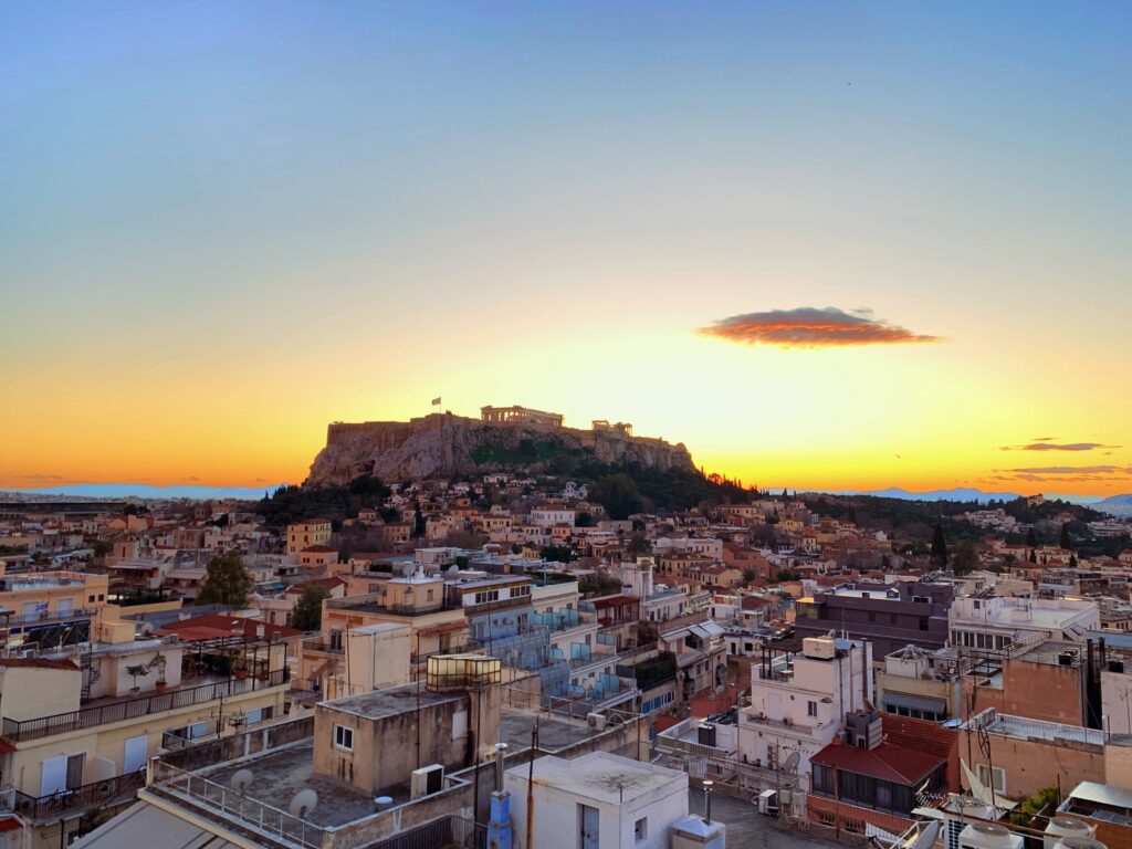 Athens Sunset Wallpaper: Captivating Cityscape & Acropolis View