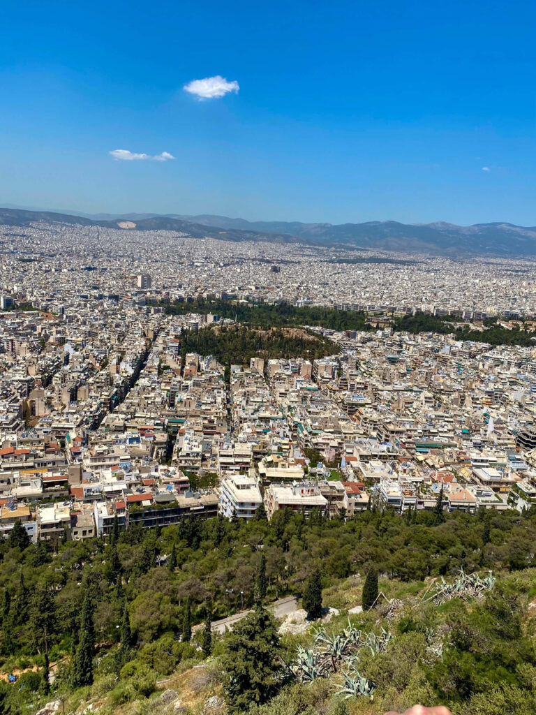 Breathtaking Athens View from Mount Lycabettus - Wallpaper Background
