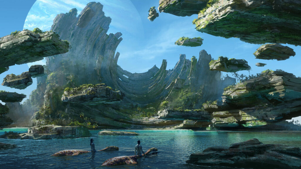 Stunning Alien Landscape Wallpaper: Breathtaking Avatar Scene