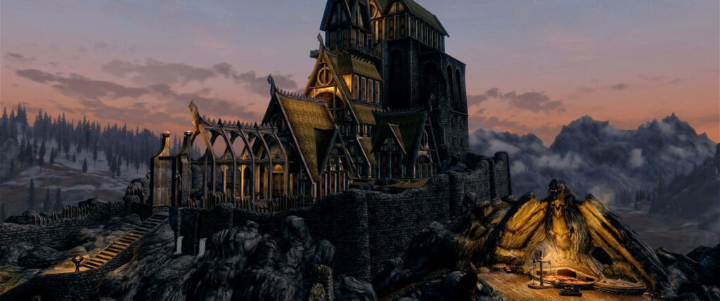 Majestic Castle Wallpaper: Adventure & Mystery in Elder Scrolls III