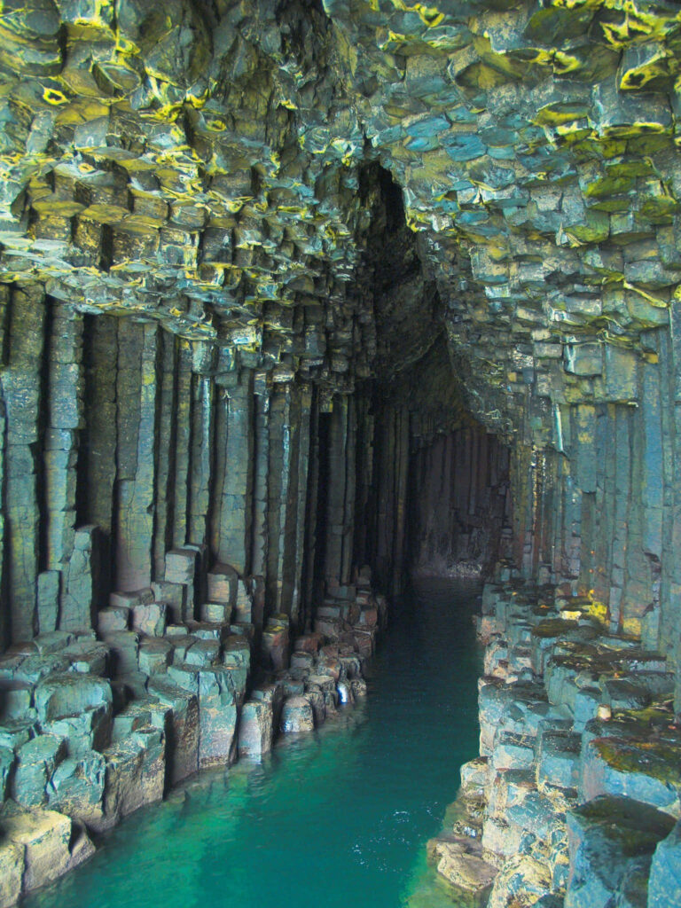 Serene Cave Chamber Wallpaper: Sunlight & Turquoise Water Beauty