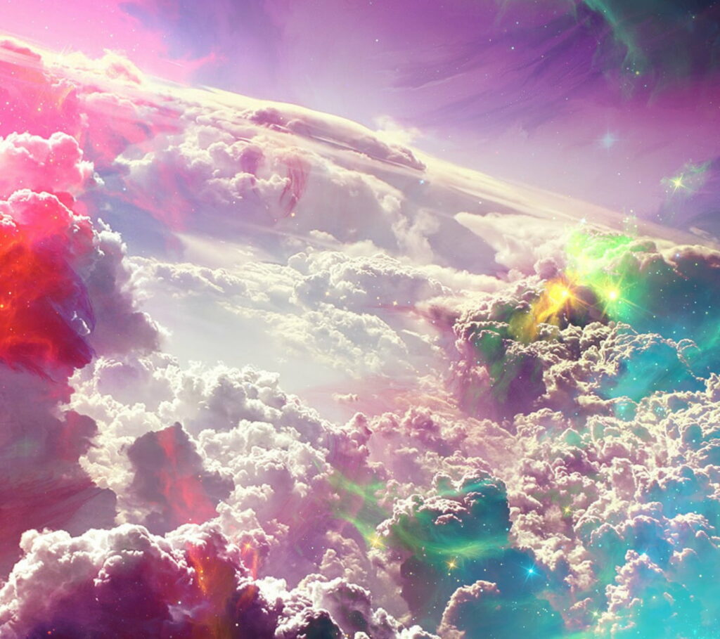 Breathtaking Celestial HD Wallpaper: Colorful Clouds & Dramatic Sky