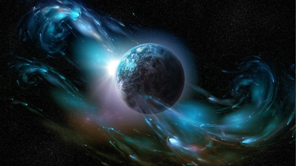 Breathtaking Cosmic Planet Wallpaper - Ethereal Space Background
