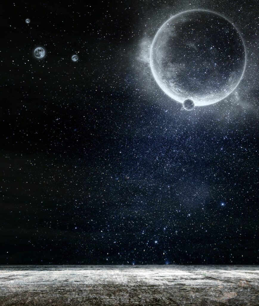 Breathtaking Cosmic Wallpaper: Serene Galaxy & Celestial Elements