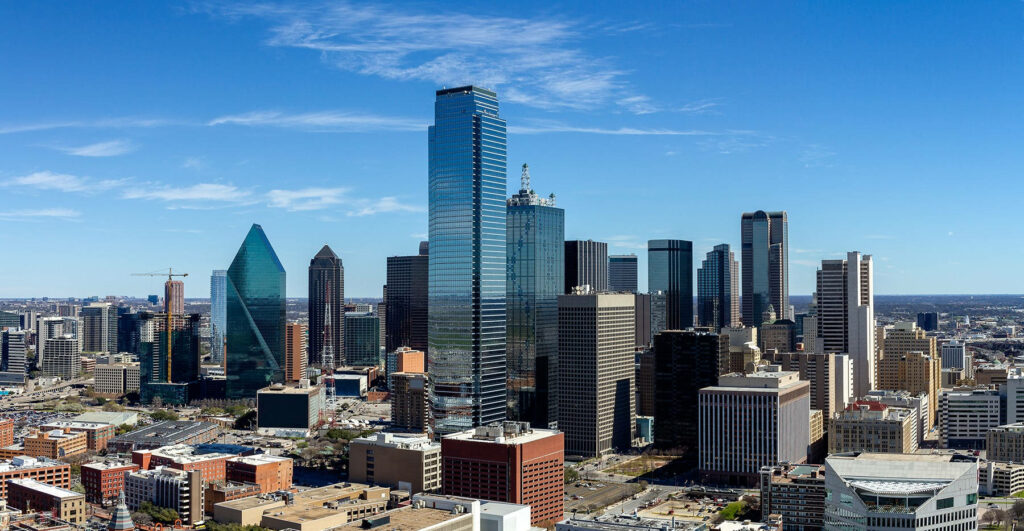 Breathtaking Dallas Skyline Day View - Iconic Buildings Wallpaper