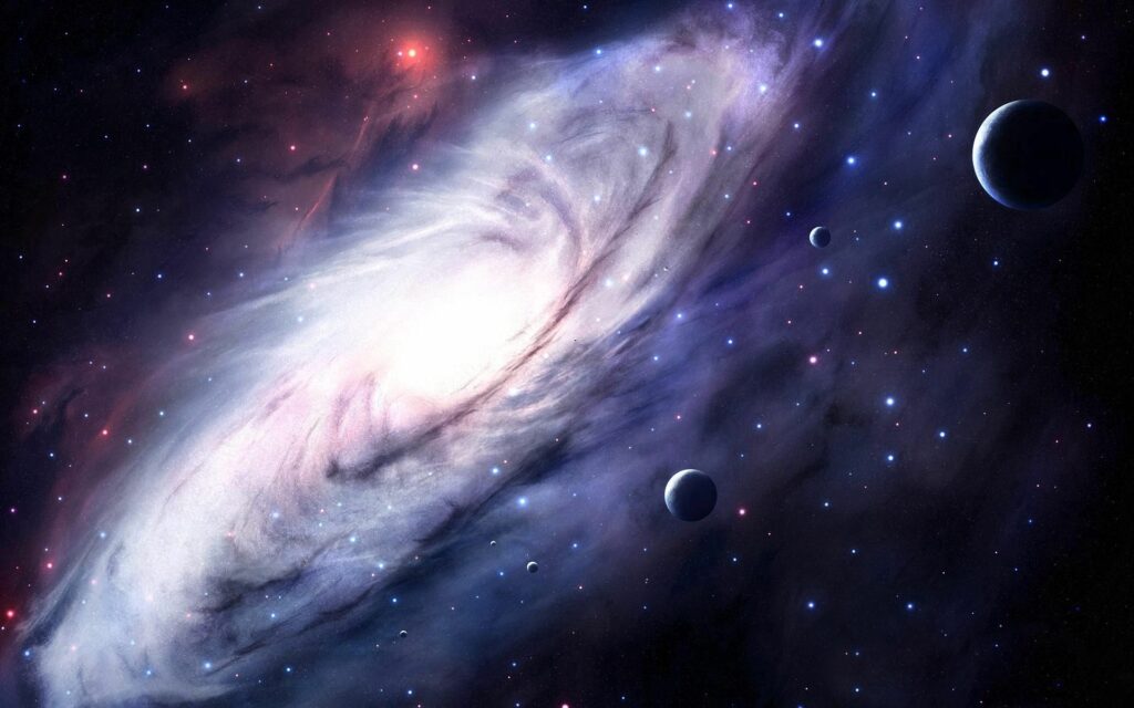 Stunning Deep Space Wallpaper: Luminous Galaxy & Cosmic Beauty